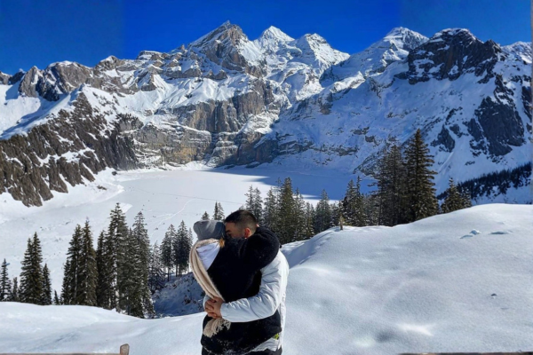 Suiza abrazados